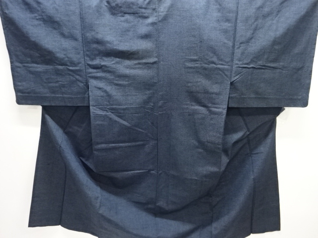 アンティーク　手織り紬単衣男物着物